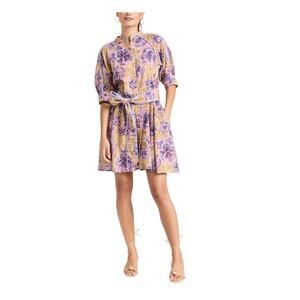 Chufy 'Bes' Purple Cotton Mini Dress Size M